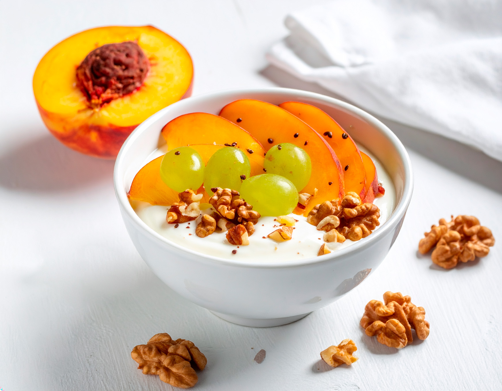 Iogurte com Amendoim e Fruta